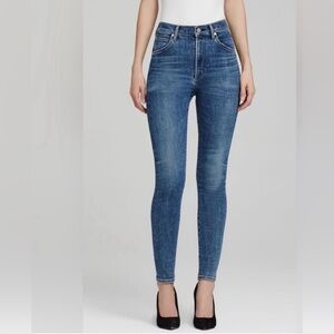 Citizens Of Humanity Women’s Chrissy High Rise Skinny  Classic Blue Jeans Sz 29